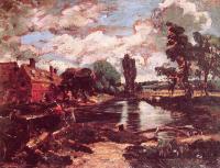 Constable, John - Flatford Mill from the Lock